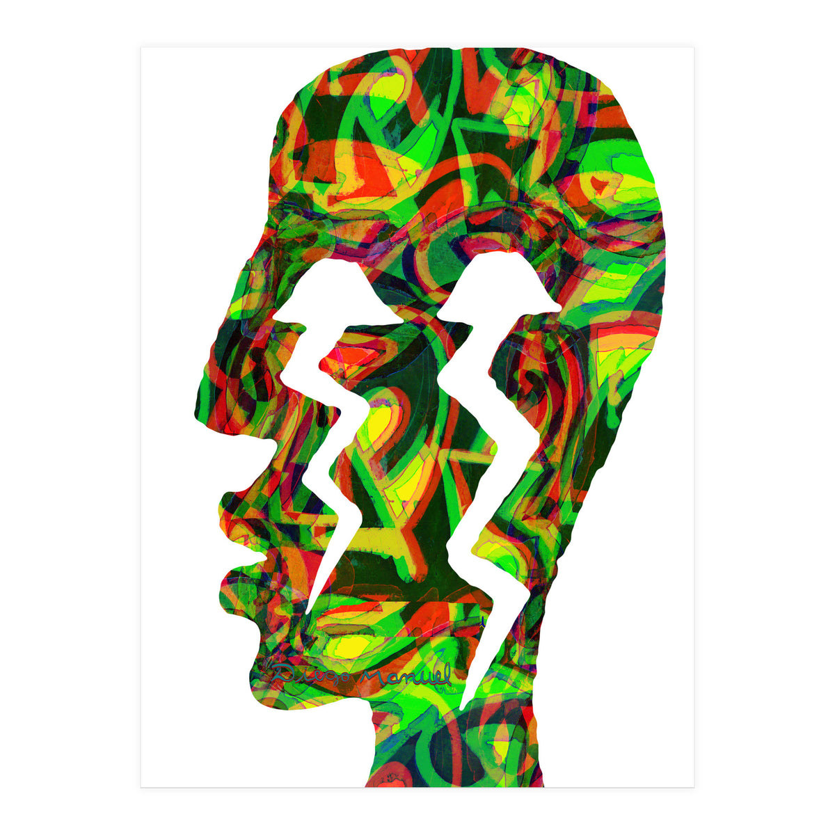 Perfil Con Rayos  (Print Only)