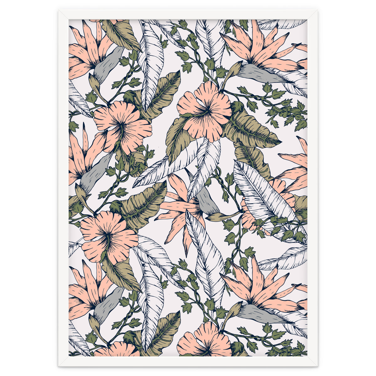 Tropical pattern pastel