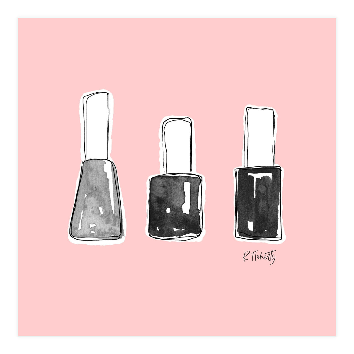 Nail Polish | Black (Print Only)