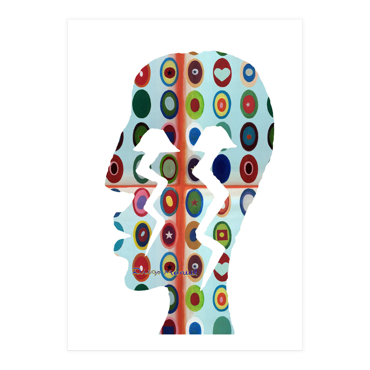 Perfil Con Rayos 9 (Print Only)