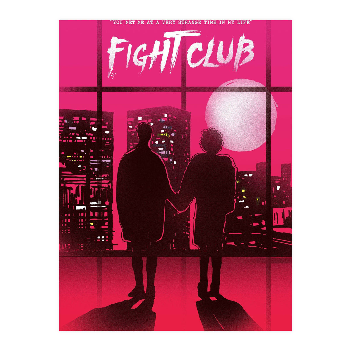 Tyler and Marla Fight Club movie poster (Print Only)