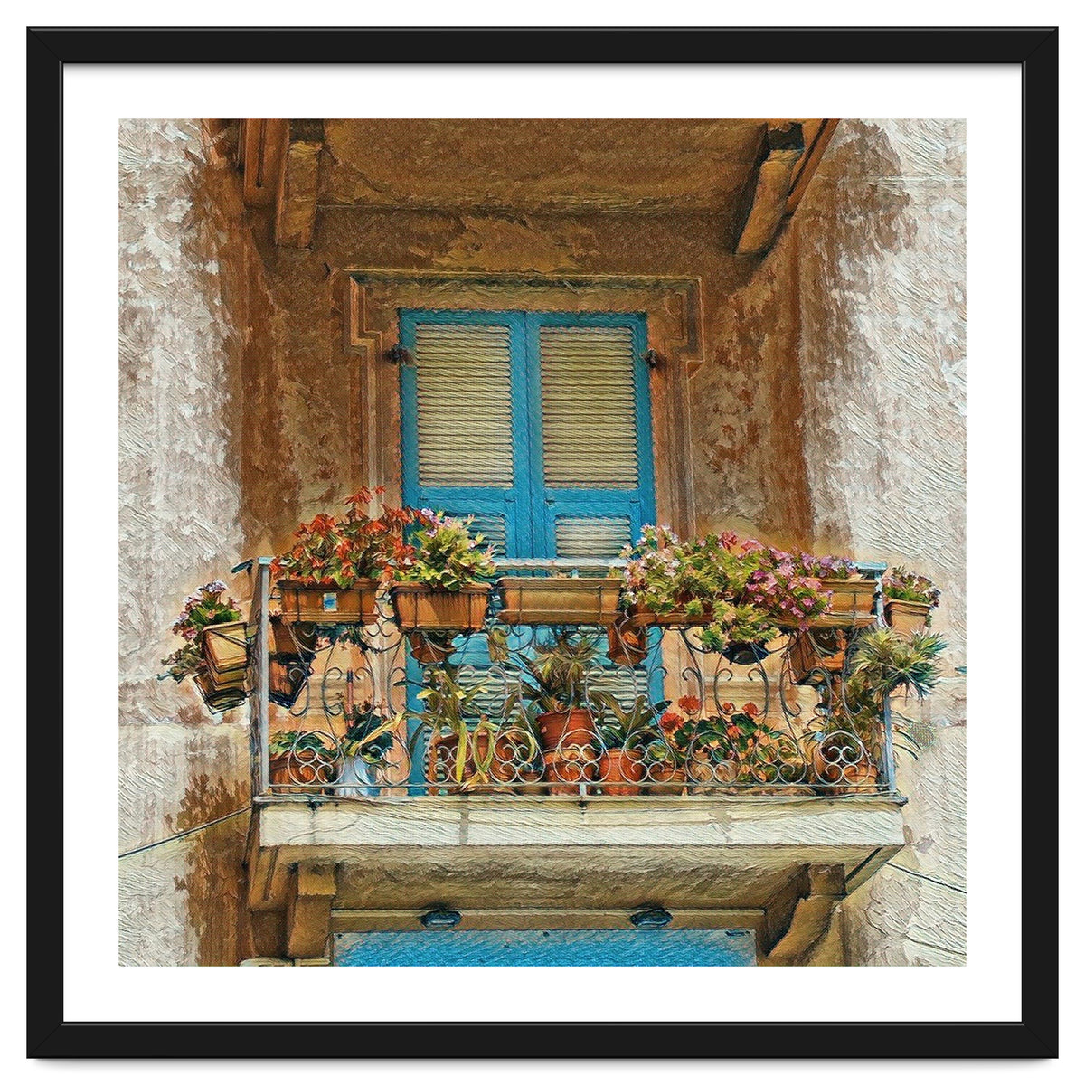 Flowered window in Venice