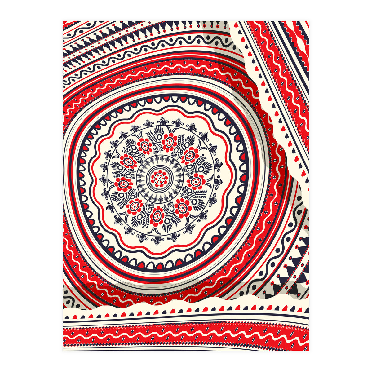 Romanian embroidery background 17 (Print Only)