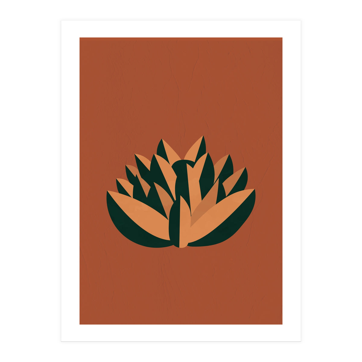 Bohemian Terracotta Flower (Print Only)