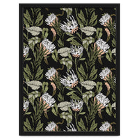 Dark pattern botanical boho