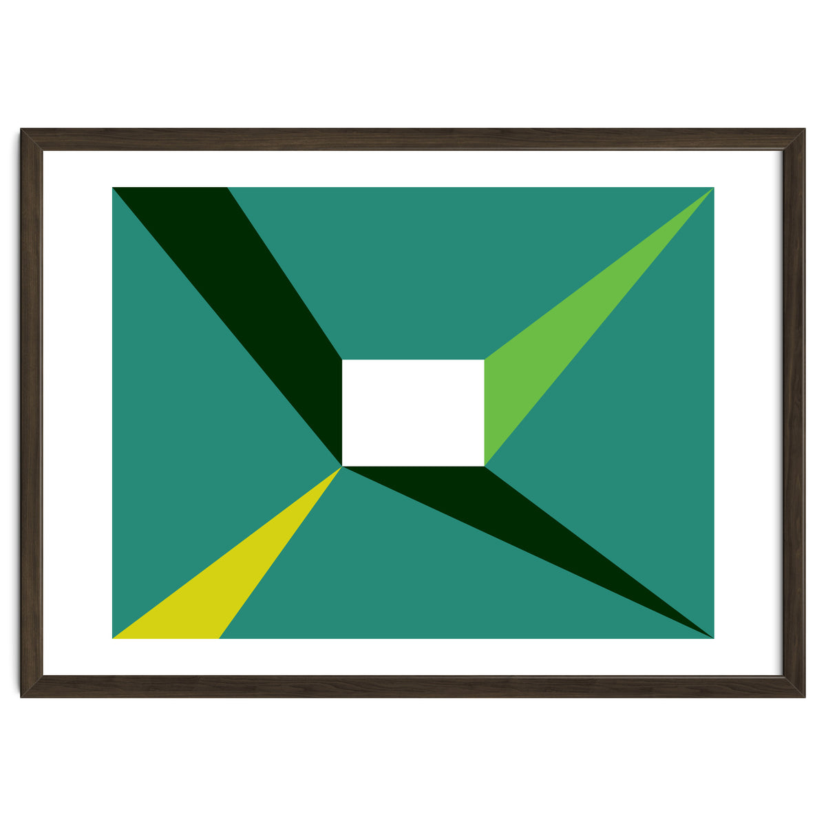 Geometric Shapes No. 27 - green, yellow & lime