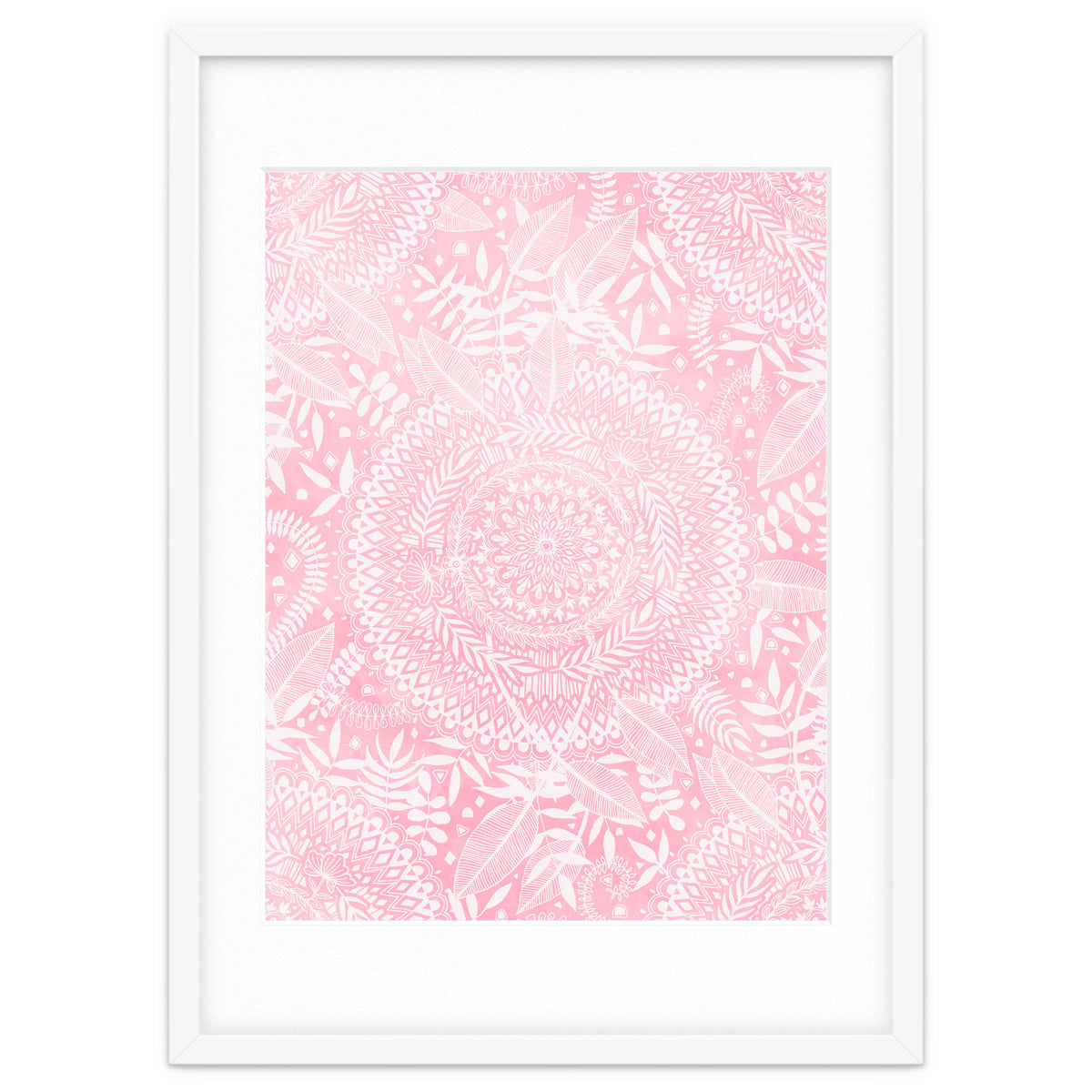 Medallion Pattern in Blush Pink