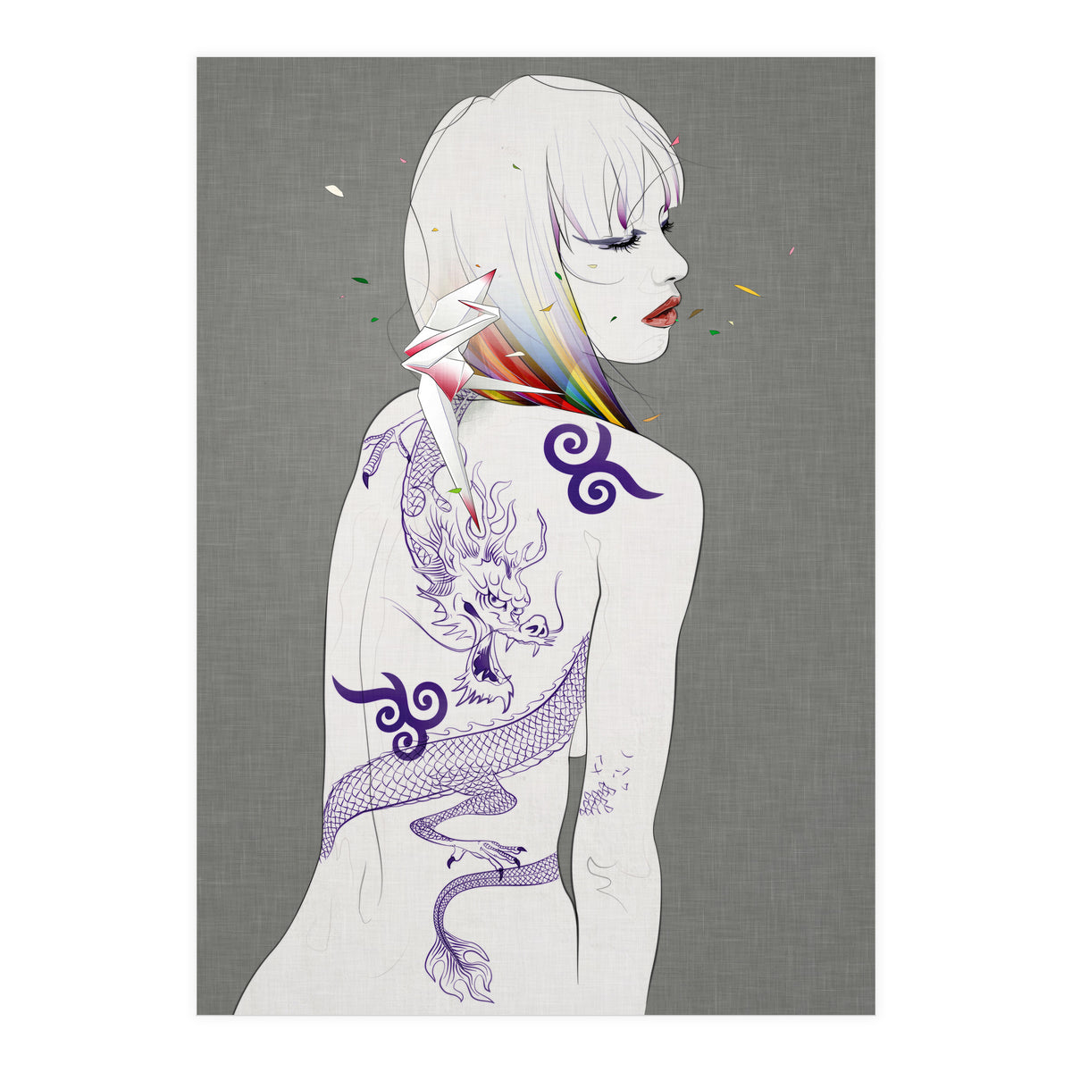 Prayer Of The Dragon Rider Outside (Print Only)