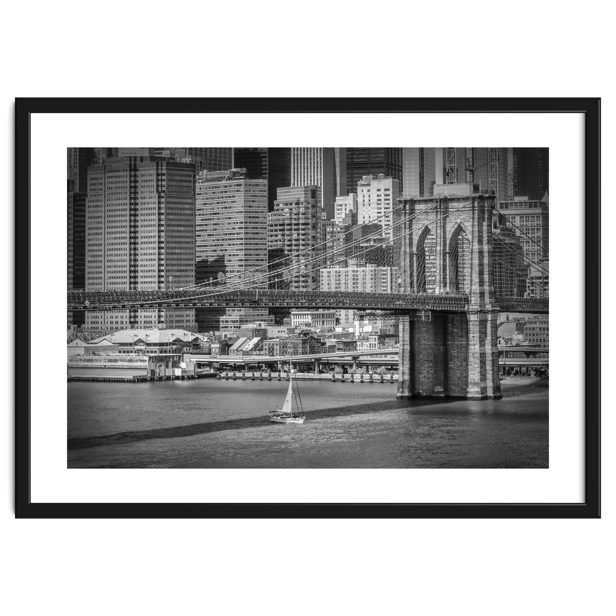 NEW YORK CITY Brooklyn Bridge & Manhattan Skyline