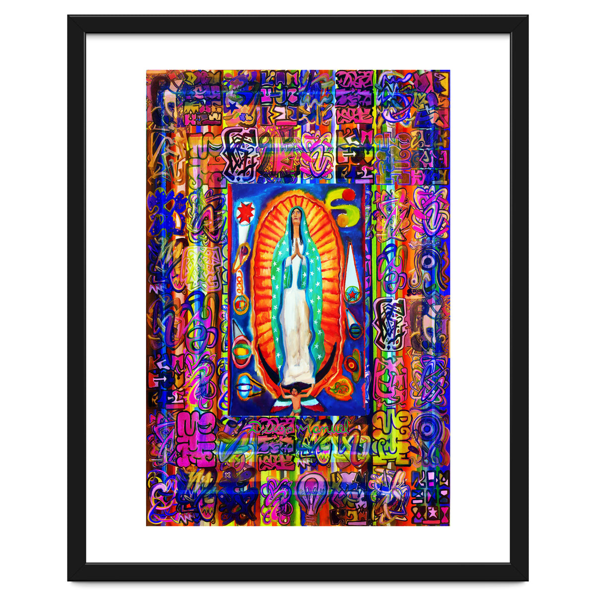 Graffiti Digital 2022 344 and Virgin of Guadalupe