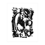 Saint With Bird - b&w (Print Only) thumbnail