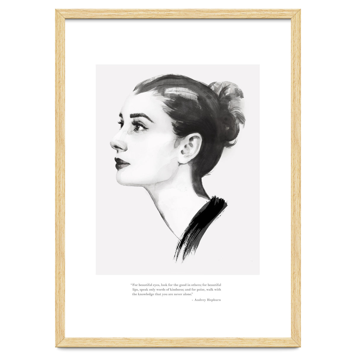 Audrey Hepburn, Quote Black