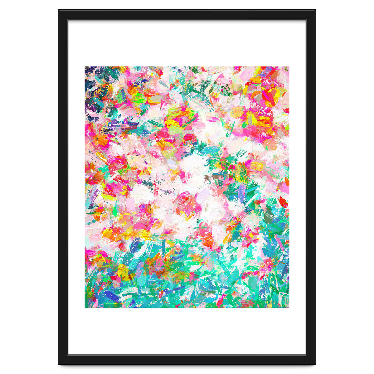 Painted Joy | Abstract Botanical Floral Nature Painting | Spring Meadow Garden