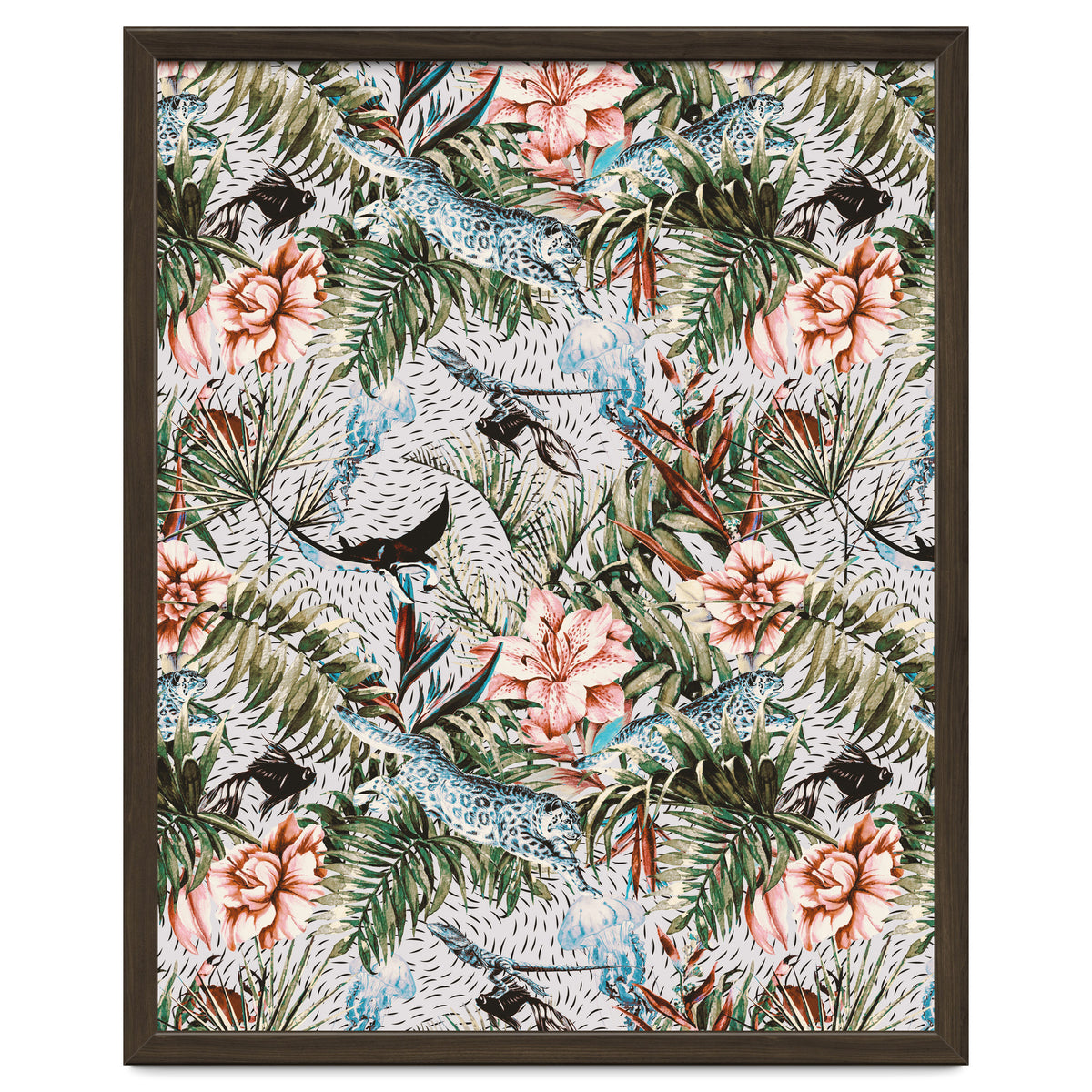 Paradisiacal flora and fauna