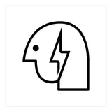 Head Lightning_White (Print Only) thumbnail