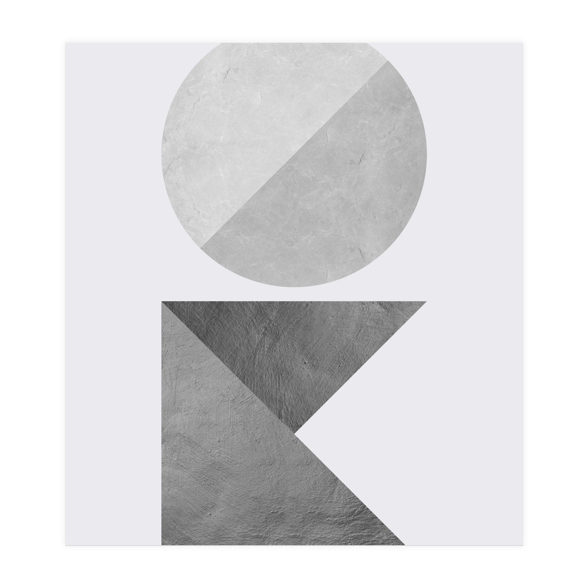 Marble and gold X (Print Only)