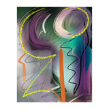 Purple With Glittering Yellow (Print Only) thumbnail