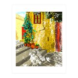 The Path to Peace | Summer Architecture Travel | Exotic Places Vintage Bohemian House (Print Only) thumbnail
