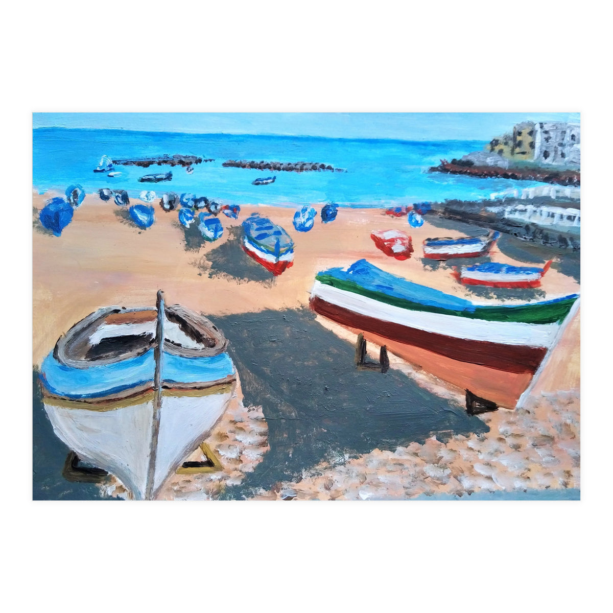 Two Boats in Palermo (Print Only)