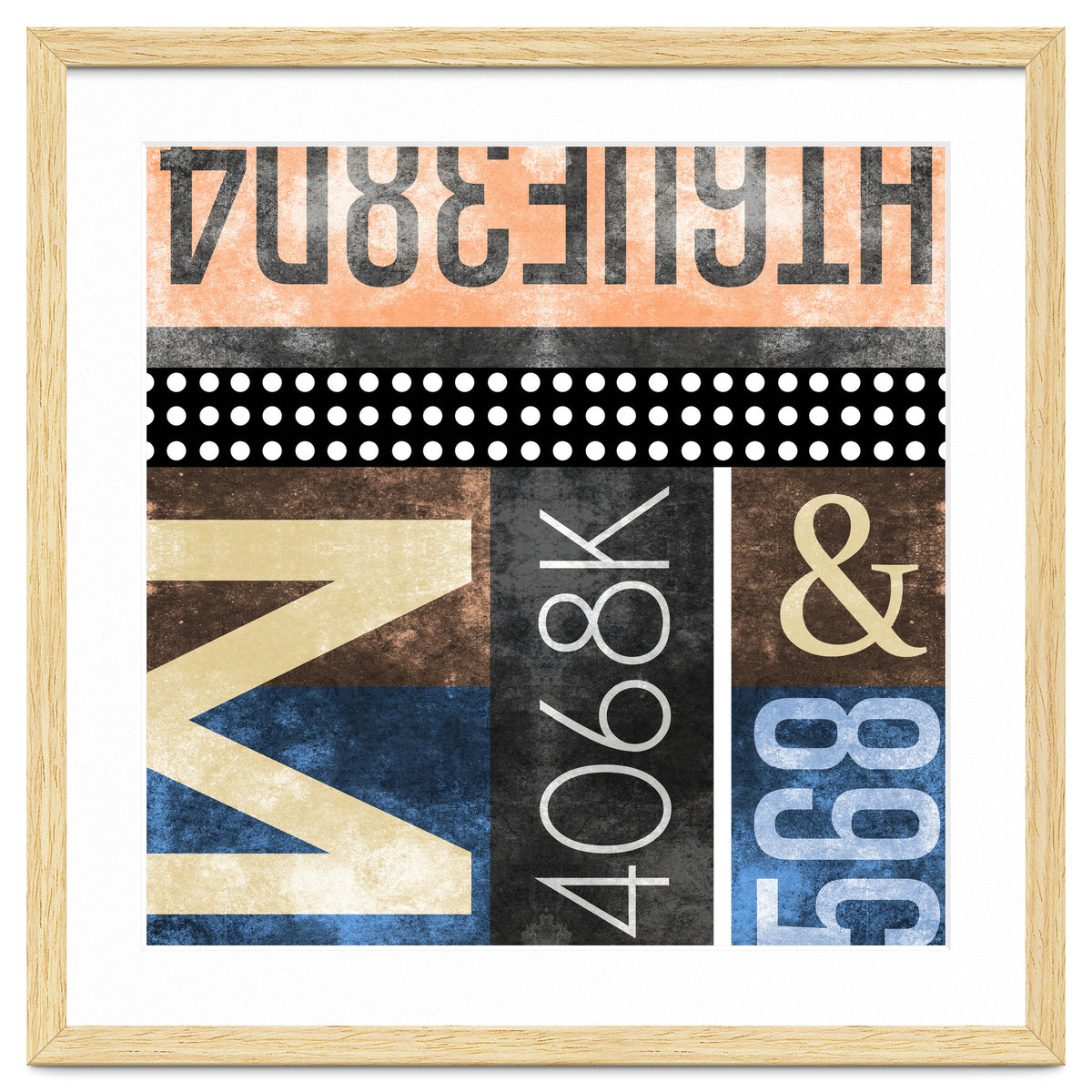 Typographic Industrial Abstract - M