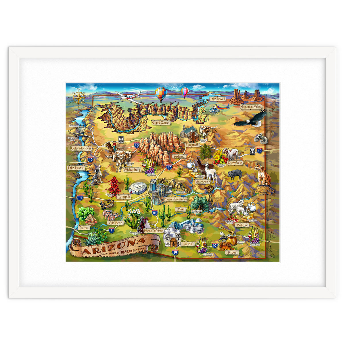 Arizona Illustrated Map