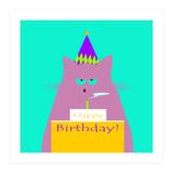 Birthday Lilac Cat  (Print Only) thumbnail