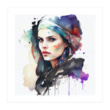 Watercolor Pirate Woman #5 (Print Only) thumbnail
