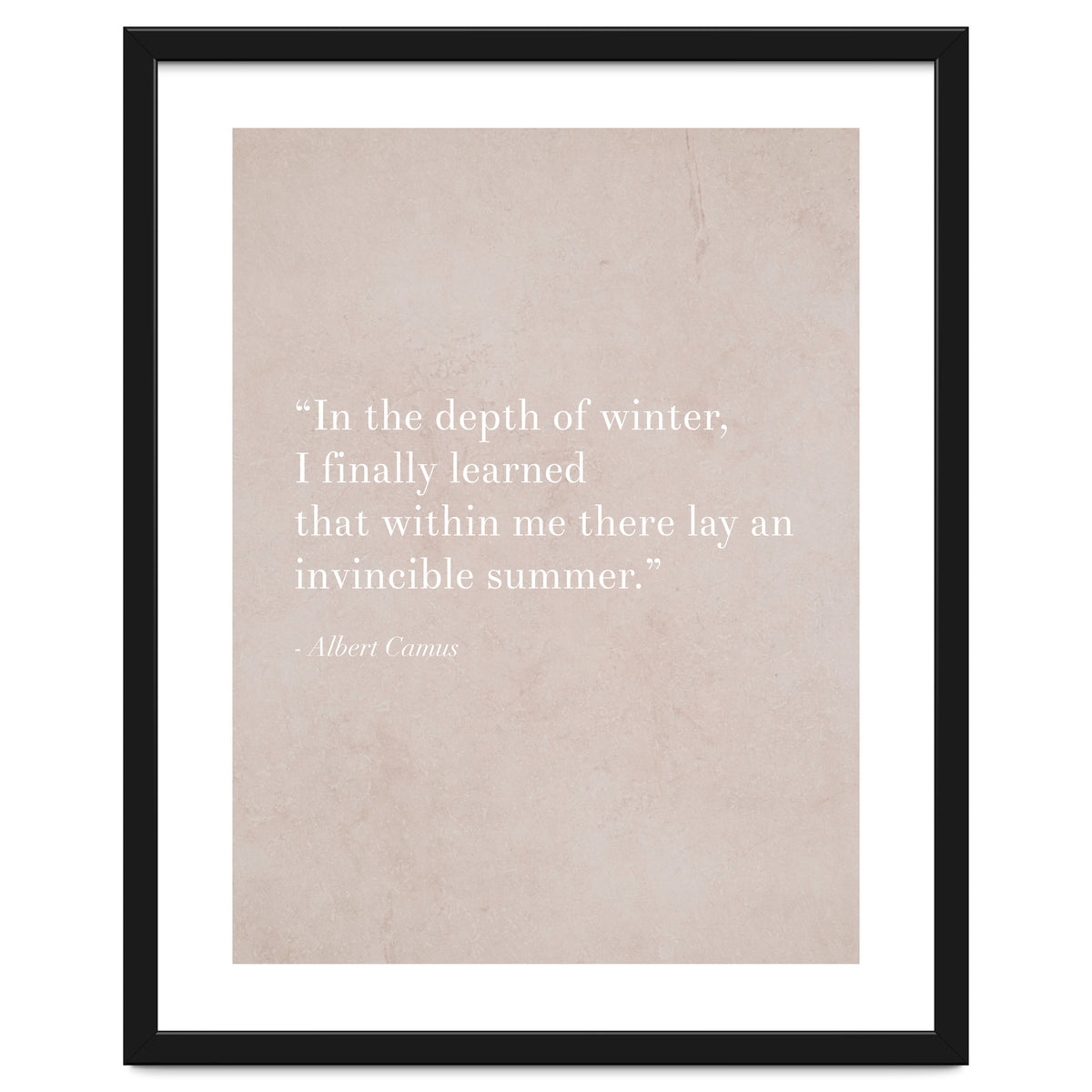 An Invincible Summer By Camus