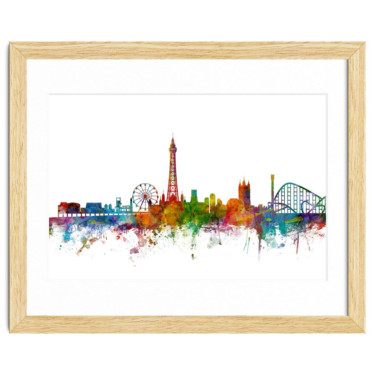 Blackpool England Skyline