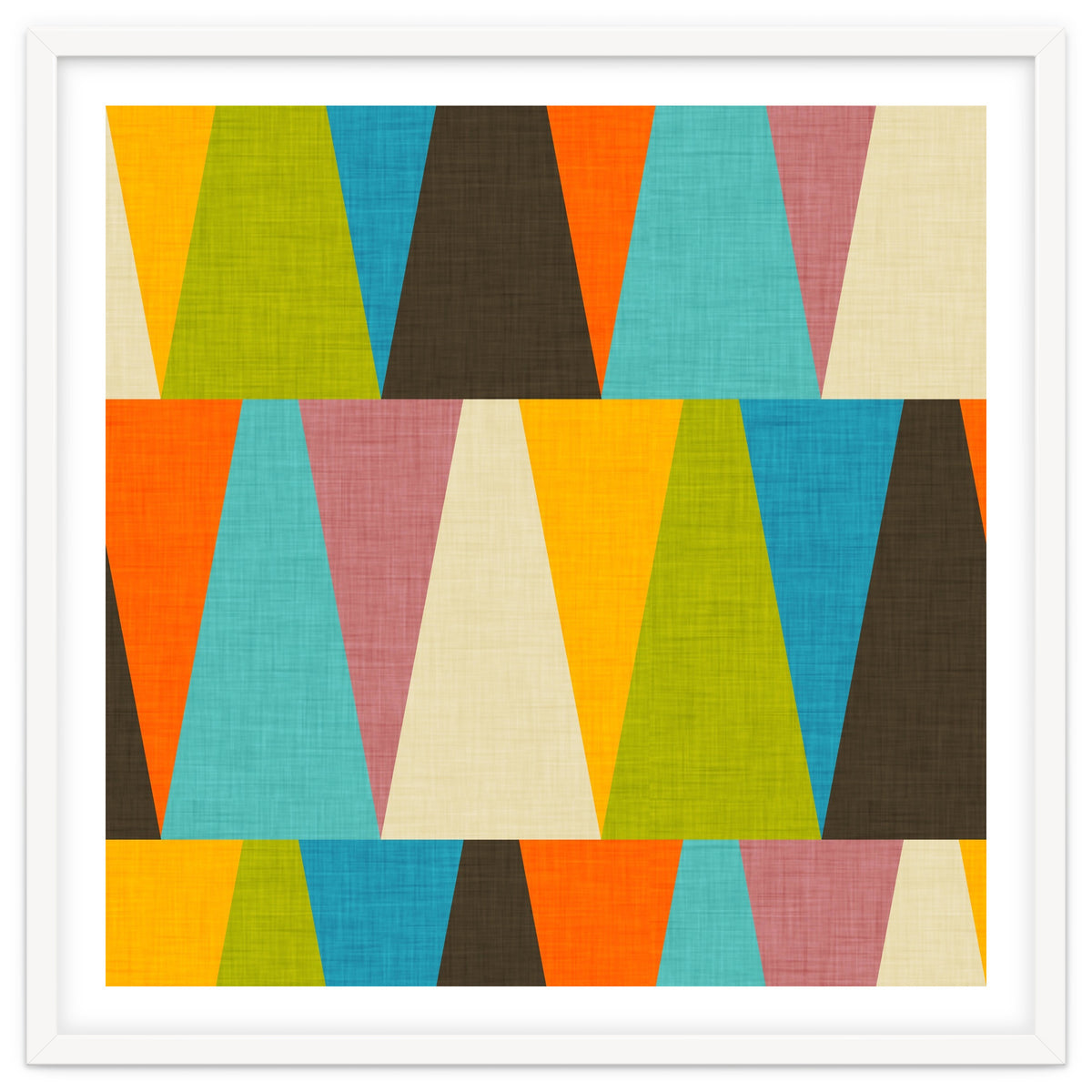 Retro Color Block Triangle