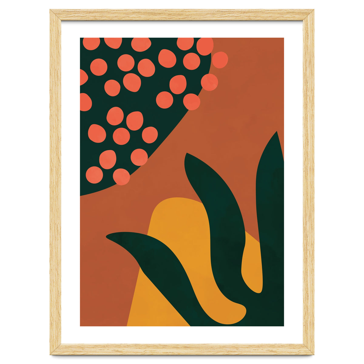 Abstract Boho Botanical Minimalist Modern