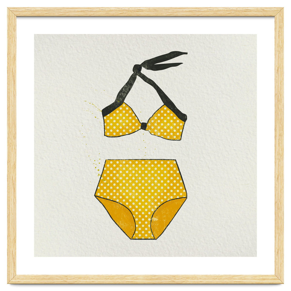 Yellow polka dot bikini