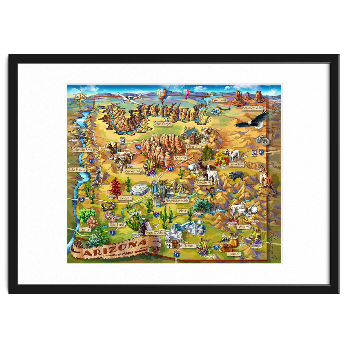 Arizona Illustrated Map