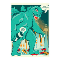 Godzilla vs Alexa (Print Only)