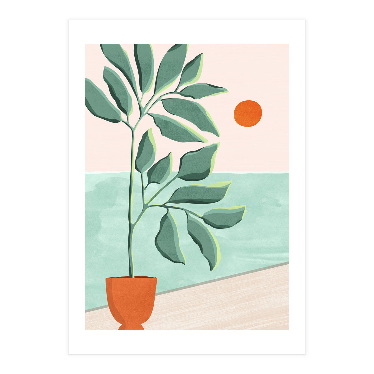 Sunset At The Beach House No.1 (Print Only)