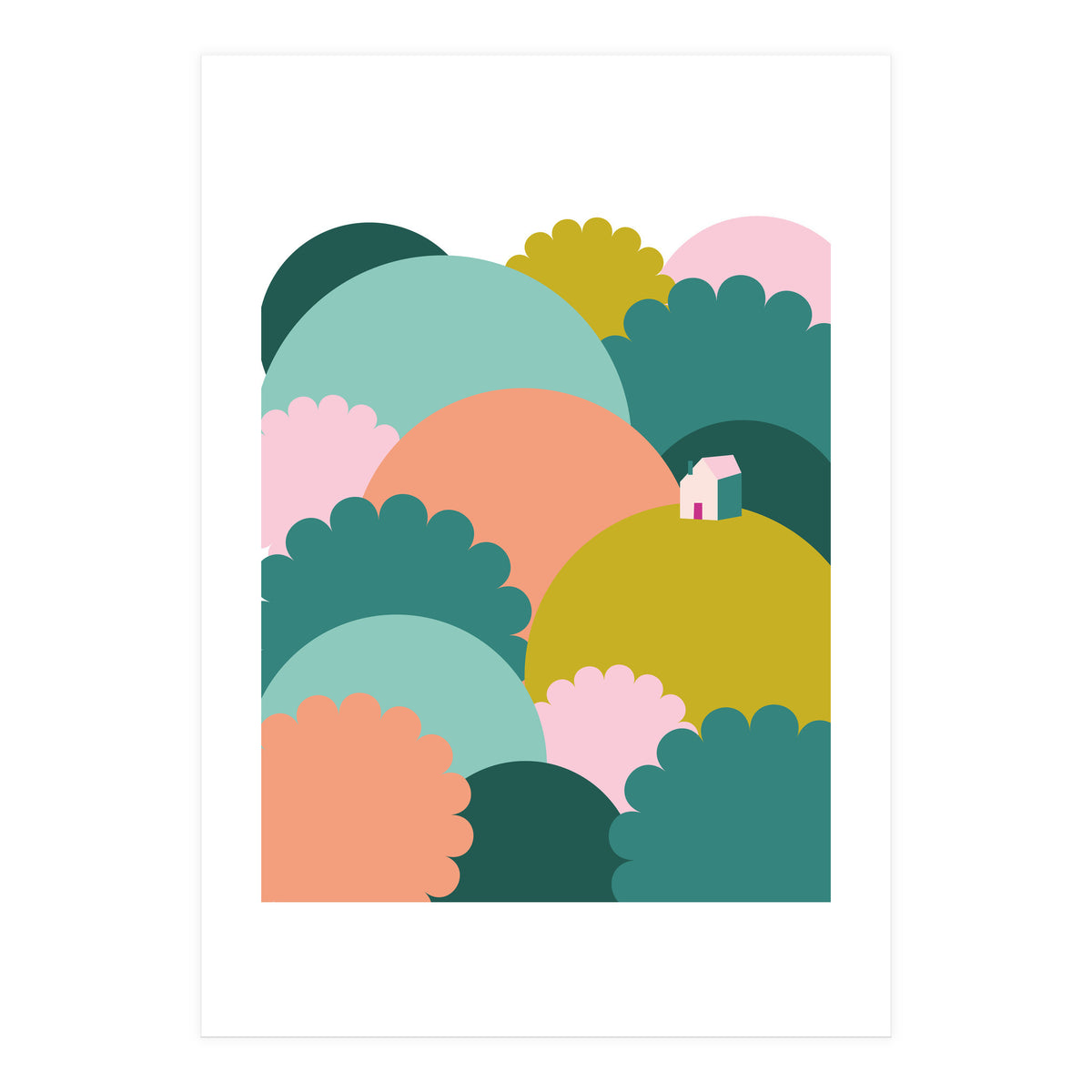 Mediterranean Landscape Colour1 Rgb  (Print Only)