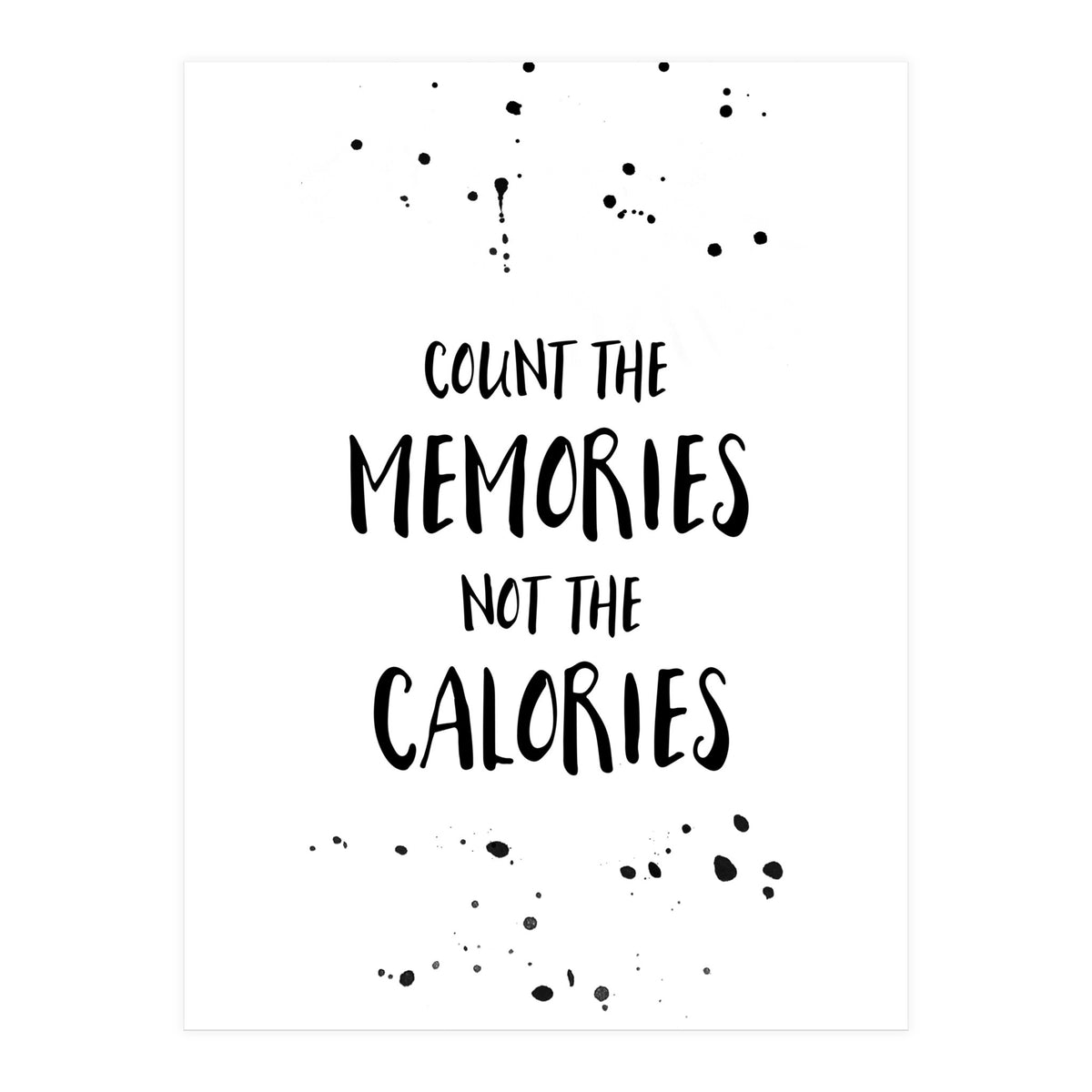 Text Art COUNT THE MEMORIES (Print Only)