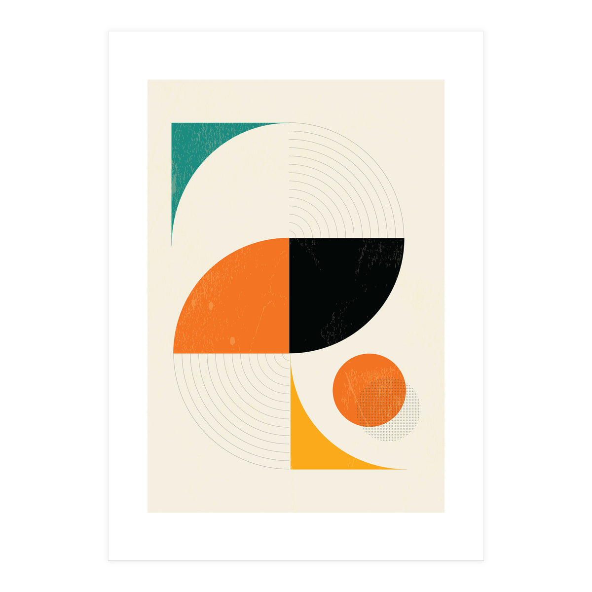 Mid Century Modern Abstract Pop  (Print Only)