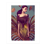 Lady dressed in Monstera Deliciosa Leaves (Print Only) thumbnail