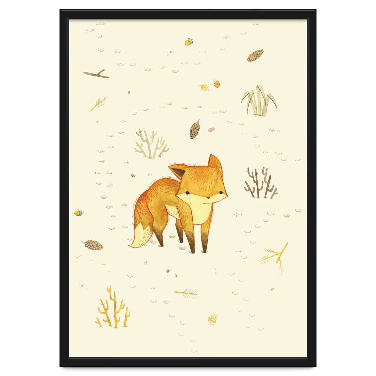 Lonely Winter Fox