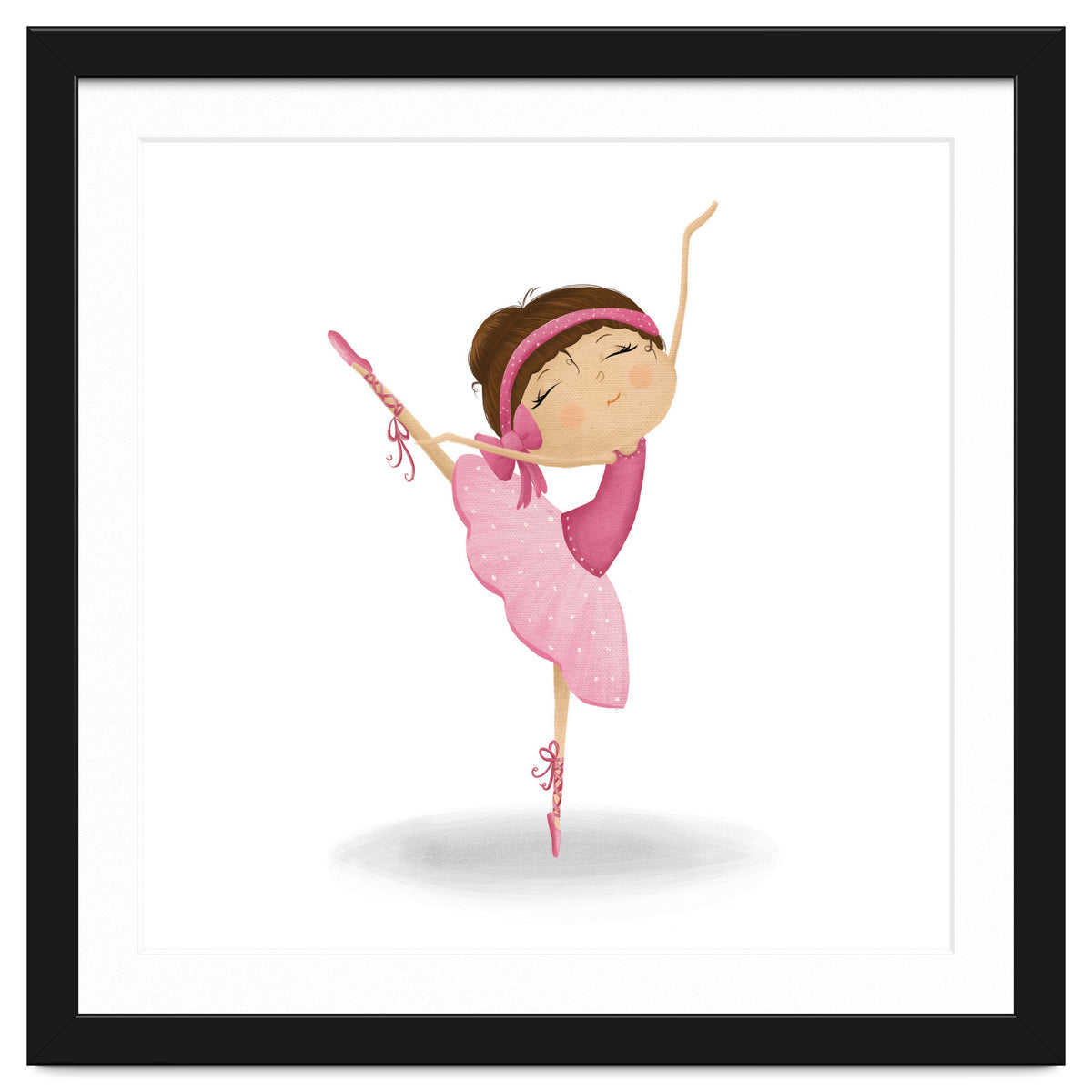 Adorable Ballerina Nursery Print