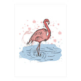 Flamingo Scribble sketch (Print Only) thumbnail