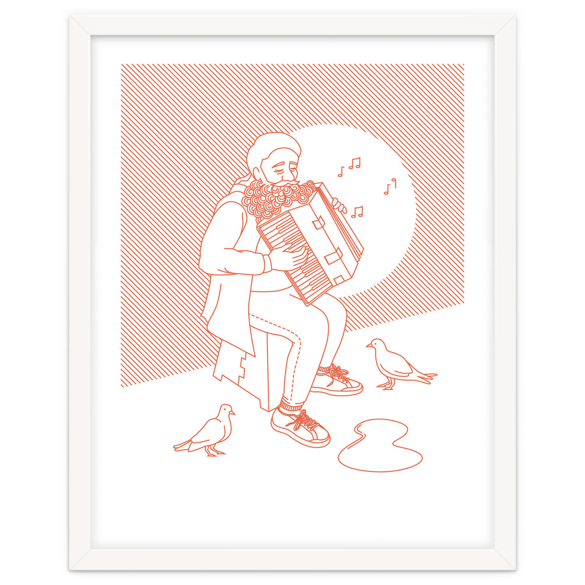 "For Love Not Money" in Orange