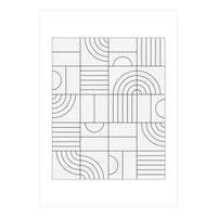 My Favorite Geometric Patterns No.19 - White (Print Only)