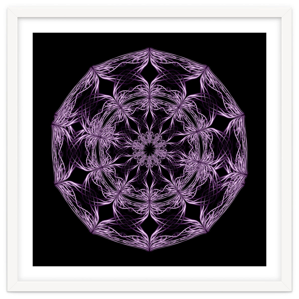 Mandala purple and black