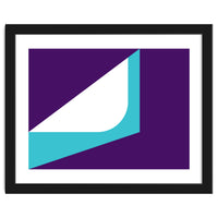 Geometric Shapes No. 22 - teal & purple