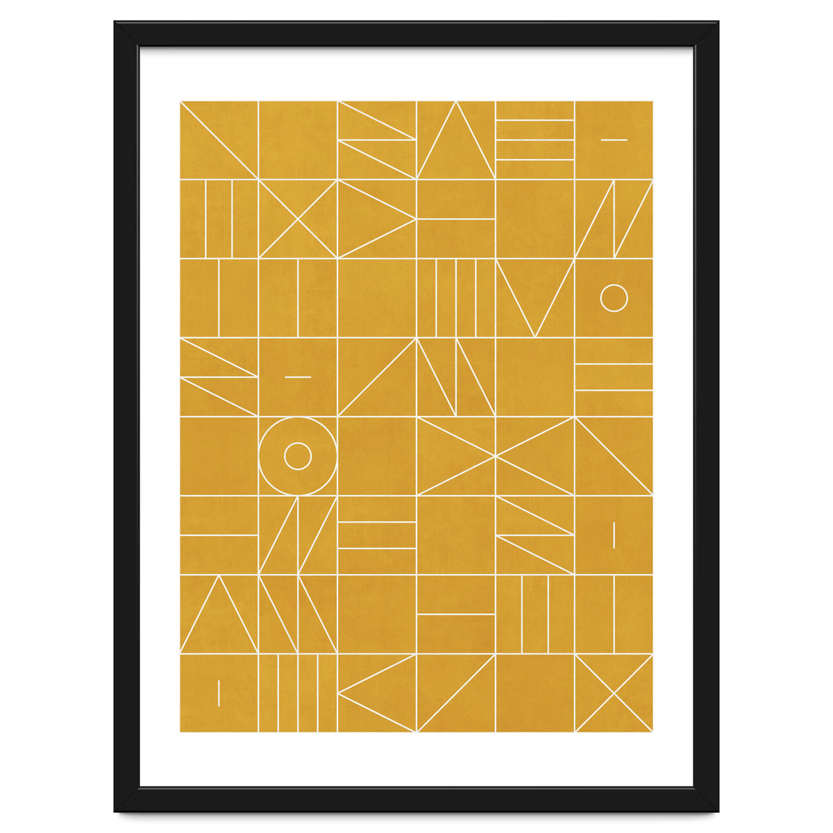 My Favorite Geometric Patterns No.4 - Mustard Yellow