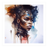 Watercolor African Warrior Woman #8 (Print Only) thumbnail