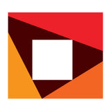 Geometric Shapes No. 23 - red & orange (Print Only) thumbnail