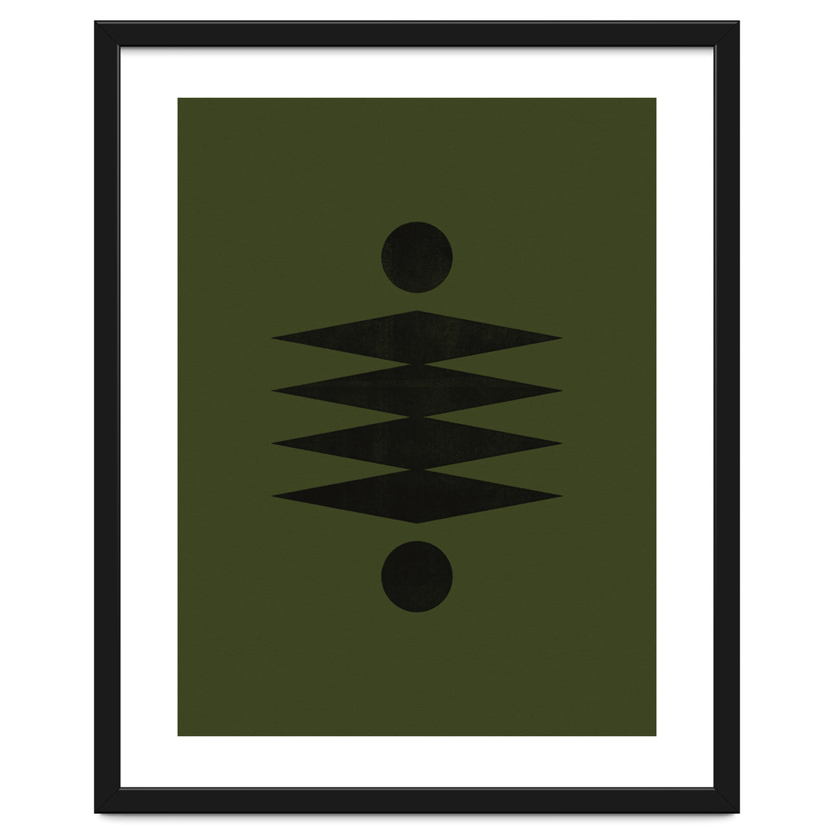 Mid-Century Modern No.19 - Woodblock Print